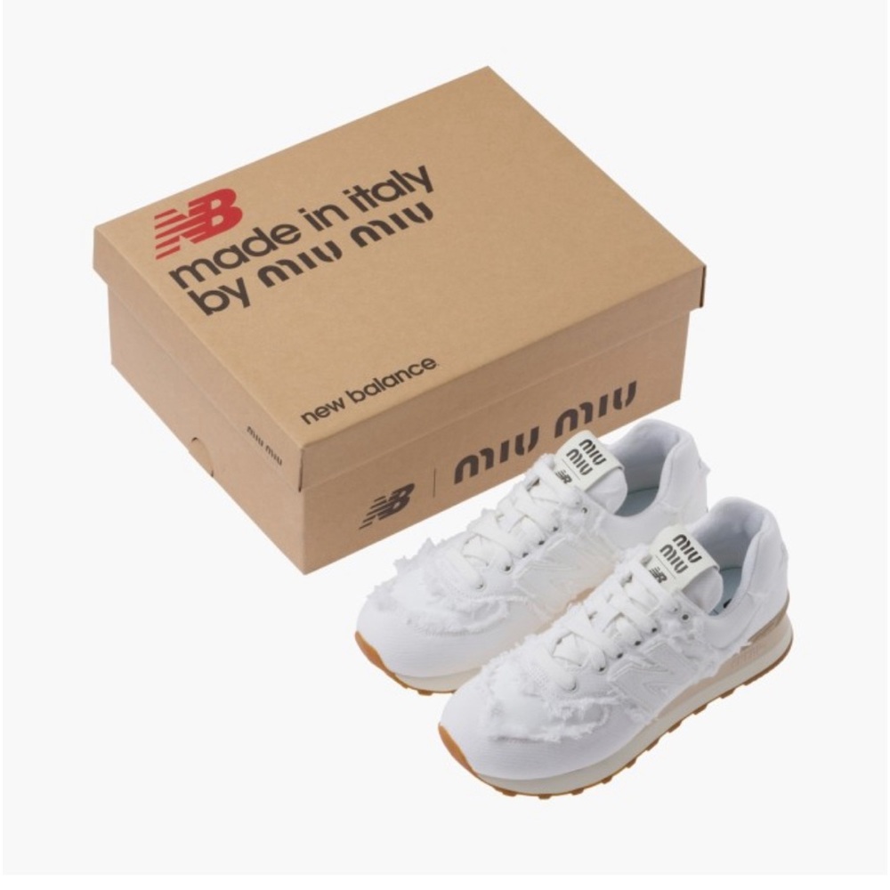 Brand new New Balance 574
Miu Miu Denim White (Women's) size 38